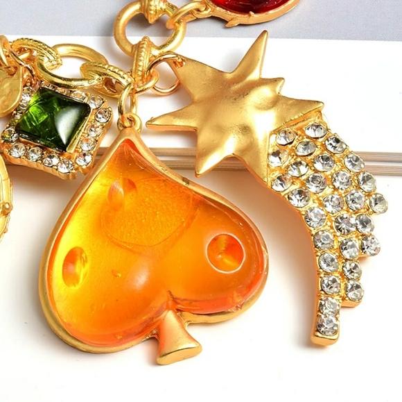 "Charm" Statement Link Charm Bracelet, gold - Picture 8 of 8